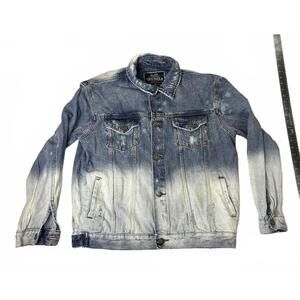 YoungLA Ombre Denim Jacket Model #632 Mens Medium